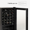 Bacchus XLVIII vinkøleskab Enkeltzone LED lille vinkøler 48 flasker vin Udvalg