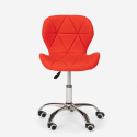 Ratal design kontorstol ergonomisk imiteret læder hjul til skrivebord Mål