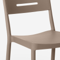 Mose stabelbare spisebords stol af polypropylen til hjem og restaurant Billig