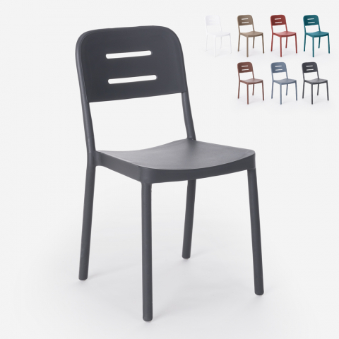 Mose stabelbare spisebords stol af polypropylen til hjem og restaurant Kampagne
