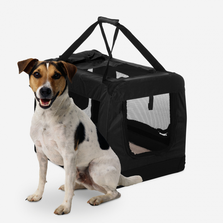 Ulejlighed Svag oversøisk Oliver L 68,5x48x50cm blød foldbar transporttaske hundetaske hundebur