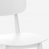 Moderne firkantet beige bordsæt 70x70cm 2 designstole Wade 