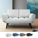 Crinitus 3 personers sofa stofbetræk moderne design forskellig farver På Tilbud