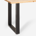Rajasthan 160 rektangulær spisebord træ metal 160x80cm industriel stil Pris