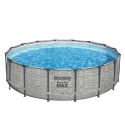 Bestway 5619E Steel Pro Max Pool 488x122cm fritstående pool badebassin Tilbud