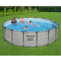 Bestway 5619E Steel Pro Max Pool 488x122cm fritstående pool badebassin På Tilbud