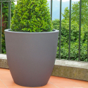 Orione høj vase 60 cm rund plast krukke potte indendørs og udendørs Egenskaber