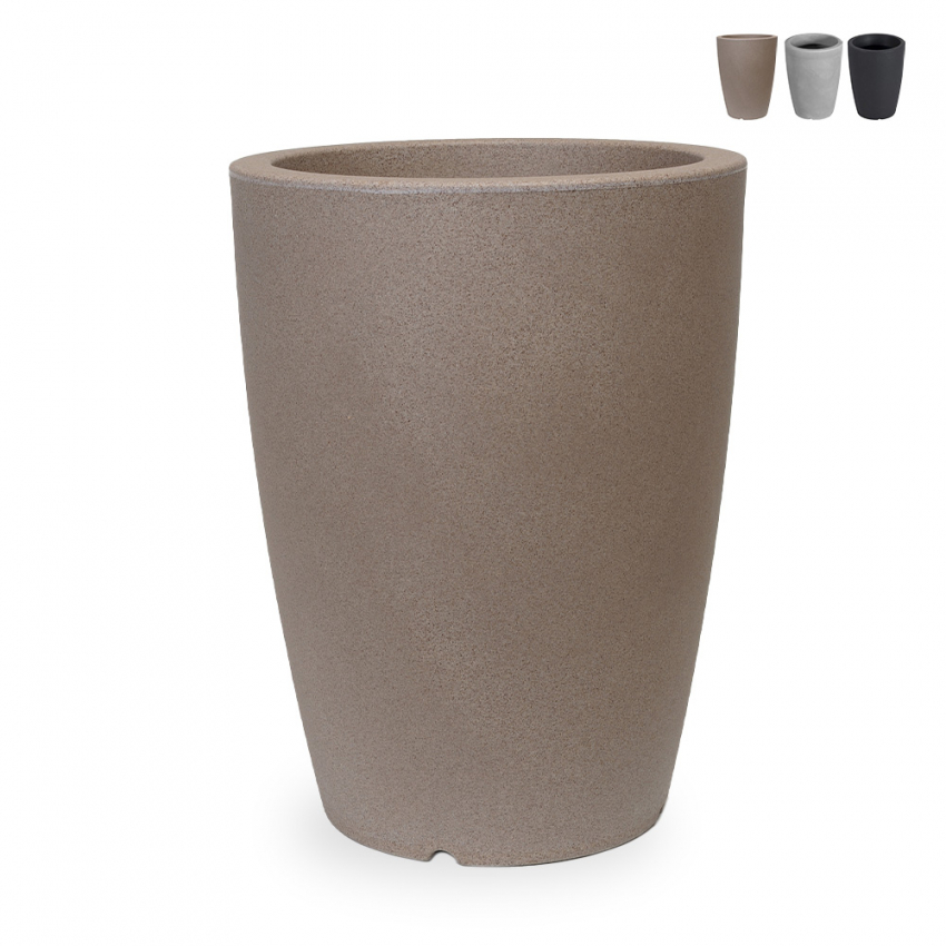 Hydra stor vase Ø 36 X 50cm rund plast krukke potte indendørs udendørs Kampagne
