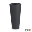 Hydra høj vase Ø 39 X 85cm rund plast krukke potte indendørs udendørs På Tilbud