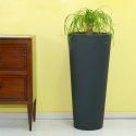 Hydra høj vase Ø 39 X 85cm rund plast krukke potte indendørs udendørs Tilbud