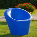Happy design lænestol i flere farver plast til lounges have bar Tilbud