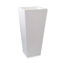 Hydrus høj 85 cm firkantet vase plast krukke potte med indbygget lys Tilbud