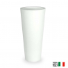Hydra høj Ø 39x85 cm rund vase plast krukke potte med indbygget lys På Tilbud