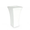 Patio høj rund vase plast krukke potte med indbygget lys Rabatter