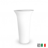 Flos høj rund vase plast krukke potte med indbygget lys Tilbud