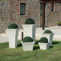 Gryde 60 cm høj firkantet planter planter have terrasse design Patio Omkostninger