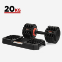 Oonda 2x20 kg justerbare håndvægte sæt til styrketræning fitness På Tilbud