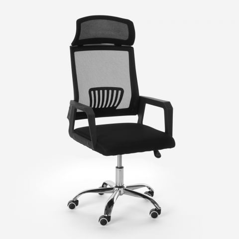 Baku design kontorstol ergonomisk meshbetræk med hjul til skrivebord