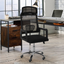 Baku design kontorstol ergonomisk meshbetræk med hjul til skrivebord På Tilbud