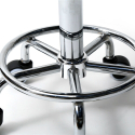 Nabu skammel taburet med hjul kunstlædesæde arbejdsstol klinik frisør Køb