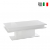 Little Big lille sofabord 100x55 cm træ blank hvid Italien design bord Model