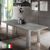 Jesi Stone 90x140-190 cm lille moderne træ grå farve spisebord udtræk Tilbud