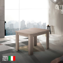 Jesi One 90x90-180 cm lille træ spisebord med sammenklappelig udtræk Tilbud