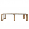 Pratika Wood 90x51-300cm lille moderne træ spisebord med udtræk Udsalg