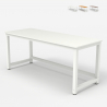 Bridgewhite 160 lille design skrivebord 160x70cm med hvid stel til gaming Omkostninger