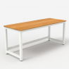 Bridgewhite 160 lille design skrivebord 160x70cm med hvid stel til gaming Model