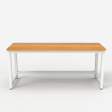Bridgewhite 160 lille design skrivebord 160x70cm med hvid stel til gaming Mål