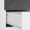 Sliding L Ardesia 130x60 cm lille hvid skrivebord træ skydebordplade Udvalg