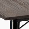 Hustle Black cafebord sæt: 4 industrielt farvet stole og 80x80 cm bord Billig