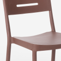 Larum beige havebord sæt: 2 farvede stole og 72x72 cm firkantet bord 