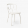 Kento beige havebord møbel sæt: 2 farvede stole og 80 cm rundt bord Valgfri