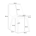 Bardus beige havebord møbel sæt: 2 farvede stole og 80 cm rundt bord 