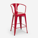 Mason barbord sæt: 4 farvede barstole og 60x60 cm firkantet bord 