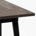 Bruck Black barbord sæt: 4 farvede barstole og 60x60 cm sort stål bord Billig