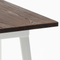 Bent White barbord sæt: 4 farvede barstole og 60x60 cm hvid stål bord Mængderabat