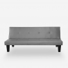 Neluba Lux 2 personers sofa futon sovesofa med kunstlæderbetræk stuen Udsalg
