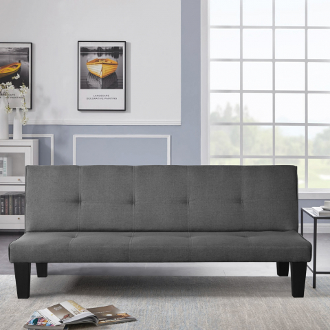 Neluba 2 personers sofa futon sovesofa med stofbetræk til stue værelse Kampagne