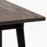 Axel Black sort barbord sæt: 4 farvede barstole og 60x60 cm stål bord Køb