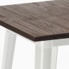 Axel White barbord sæt: 4 farvede barstole og 60x60 cm stål hvid bord Omkostninger