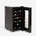 Bacchus XVIII vinkøleskab enkeltzone LED lille vinkøler 18 flasker vin Udsalg