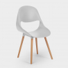 Dax Light spisebords sæt: 4 plast stole og 80x80 cm firkantet træ bord Pris