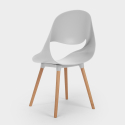 Dax Light spisebords sæt: 4 plast stole og 80x80 cm firkantet træ bord Omkostninger