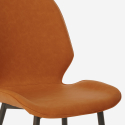 Wright Light spisebords sæt: 4 farvede stole og 80x80 cm træ stål bord 