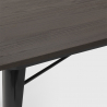 Lloyd spisebords sæt: 4 farvede stole og 120x60 cm sort stål træ bord Udsalg