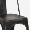 Harvey spisebords sæt: 4 farvede stole og 120x60 cm sort stål træ bord Omkostninger