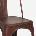 Hamilton spisebords sæt: 4 farvede stole og 120x60 cm stål træ bord Mængderabat
